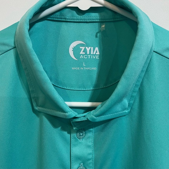 ZYIA ACTIVE Mens Polo Shirt Size Large - Picture 2 of 4